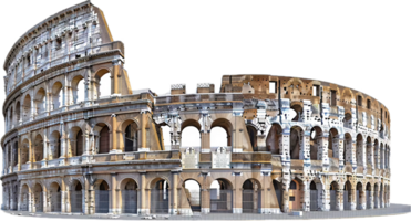 ai gerado antigo Coliseu estrutura png