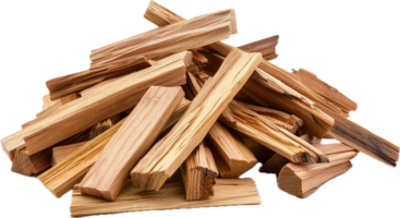 ai généré pile de Naturel bois allumage png