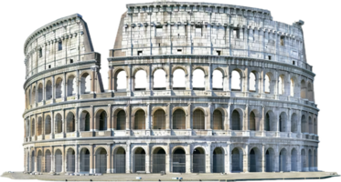 ai gerado antigo Coliseu estrutura png