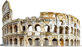 ai generato antico colosseo struttura png