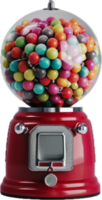 AI generated Vintage Red Gumball Machine png