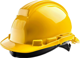 AI generated Yellow Safety Helmet png
