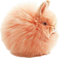 AI generated Pink Fluffy Pom-Pom png