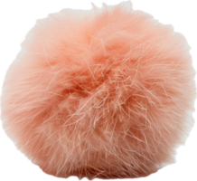 ai genererad rosa fluffig pompong png