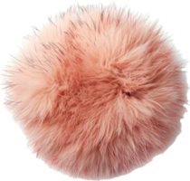 AI generated Pink Fluffy Pom-Pom png