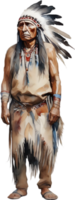 AI generated Portrait of a Native American Indian. png