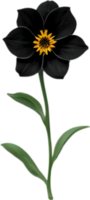 AI generated Nightshade Flowers, Close-up painting of Nightshade Flowers. png