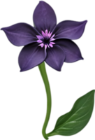 AI generated Nightshade Flowers, Close-up painting of Nightshade Flowers. png