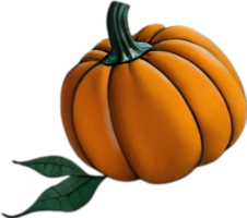 AI generated Pumpkin icon, a close-up painting of a pumpkin. png