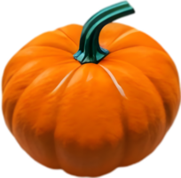 AI generated Pumpkin icon, a close-up painting of a pumpkin. png