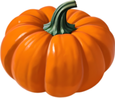 AI generated Pumpkin icon, a close-up painting of a pumpkin. png