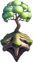 ai generado minúsculo yggdrasil icono, un de cerca pintura de un minúsculo yggdrasil. png