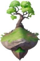 ai généré minuscule yggdrasil icône, une fermer La peinture de une minuscule yggdrasil. png