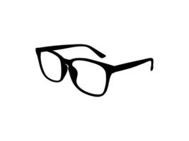 ojo lentes silueta, lado vista, plano estilo, lata utilizar para pictograma, logo gramo, aplicaciones, Arte ilustración, modelo para avatar perfil imagen, sitio web, o gráfico diseño elemento. vector ilustración