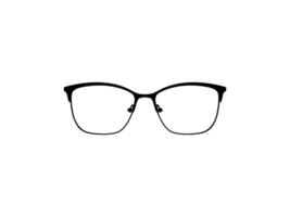 Eye Glasses Silhouette, Front View, Flat Style, can use for Pictogram, Logo Gram, Apps, Art Illustration, Template for Avatar Profile Image, Website, or Graphic Design Element. Vector Illustration