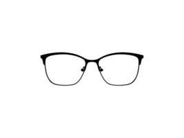 Eye Glasses Silhouette, Front View, Flat Style, can use for Pictogram, Logo Gram, Apps, Art Illustration, Template for Avatar Profile Image, Website, or Graphic Design Element. Vector Illustration