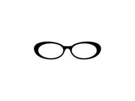Eye Glasses Silhouette, Front View, Flat Style, can use for Pictogram, Logo Gram, Apps, Art Illustration, Template for Avatar Profile Image, Website, or Graphic Design Element. Vector Illustration