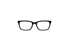 Eye Glasses Silhouette, Front View, Flat Style, can use for Pictogram, Logo Gram, Apps, Art Illustration, Template for Avatar Profile Image, Website, or Graphic Design Element. Vector Illustration