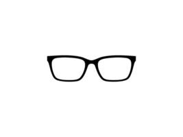 Eye Glasses Silhouette, Front View, Flat Style, can use for Pictogram, Logo Gram, Apps, Art Illustration, Template for Avatar Profile Image, Website, or Graphic Design Element. Vector Illustration