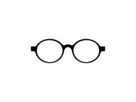 Eye Glasses Silhouette, Front View, Flat Style, can use for Pictogram, Logo Gram, Apps, Art Illustration, Template for Avatar Profile Image, Website, or Graphic Design Element. Vector Illustration