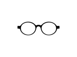 Eye Glasses Silhouette, Front View, Flat Style, can use for Pictogram, Logo Gram, Apps, Art Illustration, Template for Avatar Profile Image, Website, or Graphic Design Element. Vector Illustration