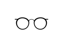 Eye Glasses Silhouette, Front View, Flat Style, can use for Pictogram, Logo Gram, Apps, Art Illustration, Template for Avatar Profile Image, Website, or Graphic Design Element. Vector Illustration