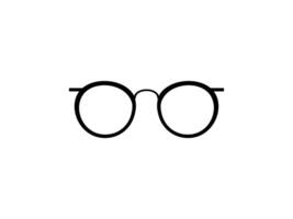 Eye Glasses Silhouette, Front View, Flat Style, can use for Pictogram, Logo Gram, Apps, Art Illustration, Template for Avatar Profile Image, Website, or Graphic Design Element. Vector Illustration