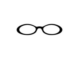 ojo lentes silueta, frente vista, plano estilo, lata utilizar para pictograma, logo gramo, aplicaciones, Arte ilustración, modelo para avatar perfil imagen, sitio web, o gráfico diseño elemento. vector ilustración