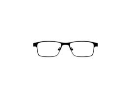 Eye Glasses Silhouette, Front View, Flat Style, can use for Pictogram, Logo Gram, Apps, Art Illustration, Template for Avatar Profile Image, Website, or Graphic Design Element. Vector Illustration