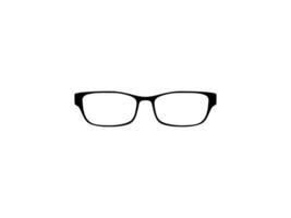 Eye Glasses Silhouette, Front View, Flat Style, can use for Pictogram, Logo Gram, Apps, Art Illustration, Template for Avatar Profile Image, Website, or Graphic Design Element. Vector Illustration