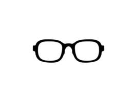 Eye Glasses Silhouette, Front View, Flat Style, can use for Pictogram, Logo Gram, Apps, Art Illustration, Template for Avatar Profile Image, Website, or Graphic Design Element. Vector Illustration