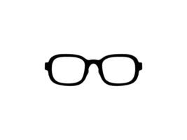 Eye Glasses Silhouette, Front View, Flat Style, can use for Pictogram, Logo Gram, Apps, Art Illustration, Template for Avatar Profile Image, Website, or Graphic Design Element. Vector Illustration