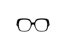 Eye Glasses Silhouette, Front View, Flat Style, can use for Pictogram, Logo Gram, Apps, Art Illustration, Template for Avatar Profile Image, Website, or Graphic Design Element. Vector Illustration