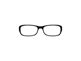 Eye Glasses Silhouette, Front View, Flat Style, can use for Pictogram, Logo Gram, Apps, Art Illustration, Template for Avatar Profile Image, Website, or Graphic Design Element. Vector Illustration