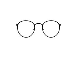 Eye Glasses Silhouette, Front View, Flat Style, can use for Pictogram, Logo Gram, Apps, Art Illustration, Template for Avatar Profile Image, Website, or Graphic Design Element. Vector Illustration