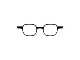 Eye Glasses Silhouette, Front View, Flat Style, can use for Pictogram, Logo Gram, Apps, Art Illustration, Template for Avatar Profile Image, Website, or Graphic Design Element. Vector Illustration