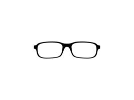 Eye Glasses Silhouette, Front View, Flat Style, can use for Pictogram, Logo Gram, Apps, Art Illustration, Template for Avatar Profile Image, Website, or Graphic Design Element. Vector Illustration