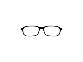 Eye Glasses Silhouette, Front View, Flat Style, can use for Pictogram, Logo Gram, Apps, Art Illustration, Template for Avatar Profile Image, Website, or Graphic Design Element. Vector Illustration