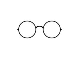 Eye Glasses Silhouette, Front View, Flat Style, can use for Pictogram, Logo Gram, Apps, Art Illustration, Template for Avatar Profile Image, Website, or Graphic Design Element. Vector Illustration