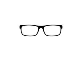 Eye Glasses Silhouette, Front View, Flat Style, can use for Pictogram, Logo Gram, Apps, Art Illustration, Template for Avatar Profile Image, Website, or Graphic Design Element. Vector Illustration