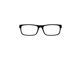 Eye Glasses Silhouette, Front View, Flat Style, can use for Pictogram, Logo Gram, Apps, Art Illustration, Template for Avatar Profile Image, Website, or Graphic Design Element. Vector Illustration