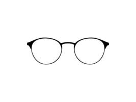 Eye Glasses Silhouette, Front View, Flat Style, can use for Pictogram, Logo Gram, Apps, Art Illustration, Template for Avatar Profile Image, Website, or Graphic Design Element. Vector Illustration