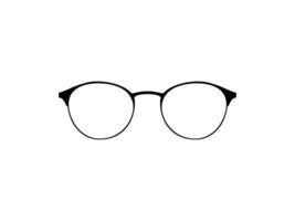 Eye Glasses Silhouette, Front View, Flat Style, can use for Pictogram, Logo Gram, Apps, Art Illustration, Template for Avatar Profile Image, Website, or Graphic Design Element. Vector Illustration