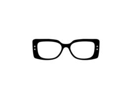 Eye Glasses Silhouette, Front View, Flat Style, can use for Pictogram, Logo Gram, Apps, Art Illustration, Template for Avatar Profile Image, Website, or Graphic Design Element. Vector Illustration