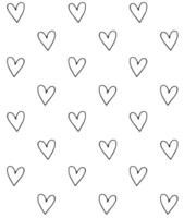 Vector seamless pattern of hand drawn heart