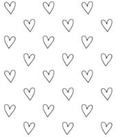 Vector seamless pattern of hand drawn heart