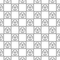 Radiation vector Danger Zone thin line square seamless pattern