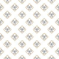 Vector Radiation Warning minimal linear seamless pattern