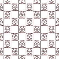 Caution Radiation vector Radiation Warning linear seamless pattern