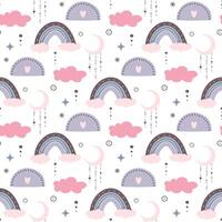boho seamless pattern vector